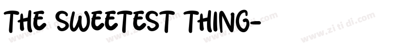 The Sweetest Thing字体转换